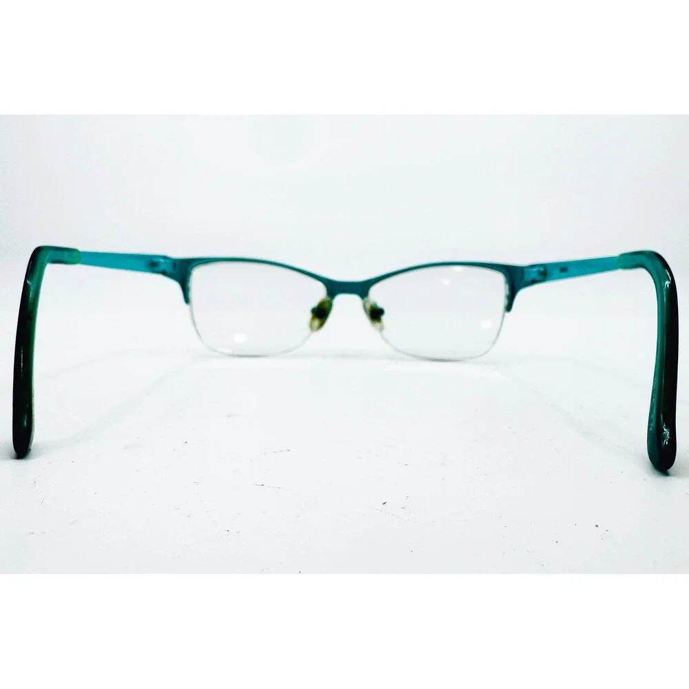 Brille Eyeglasses Womens Black Teal Cat Eye Heart Temple 51-17-135